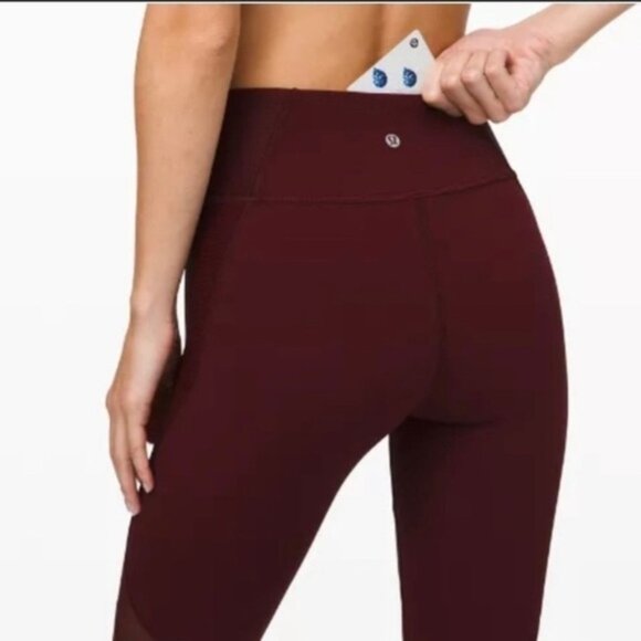 NWT Lululemon Wunder Under High Rise Mesh Tights 28 in Sz 12 - Picture 5 of 10